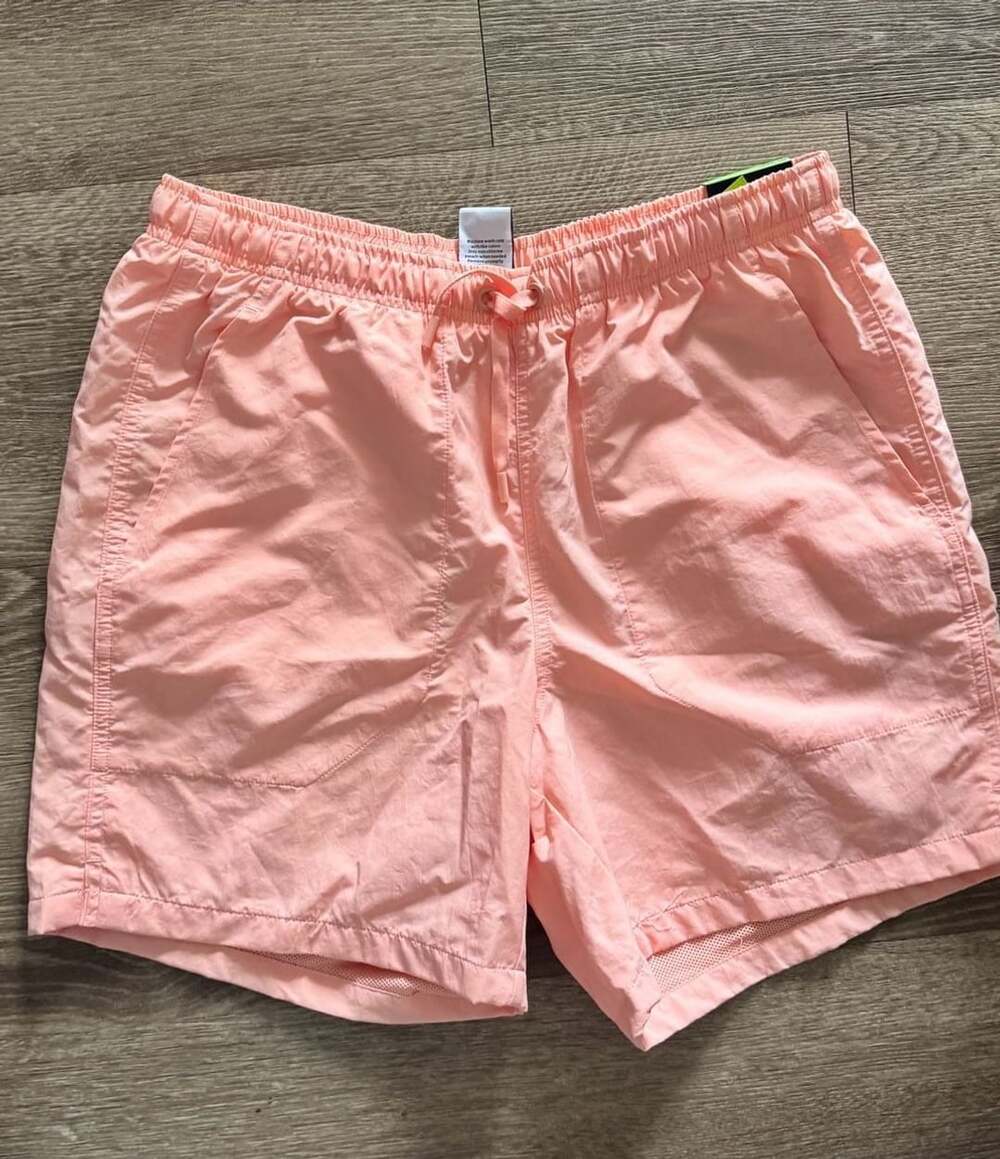 DSG Rec Short Size S Peach Nylon Drawstring Athletic Shorts